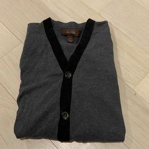 Tasso Elba Cardigan Elbow Patch Grey S